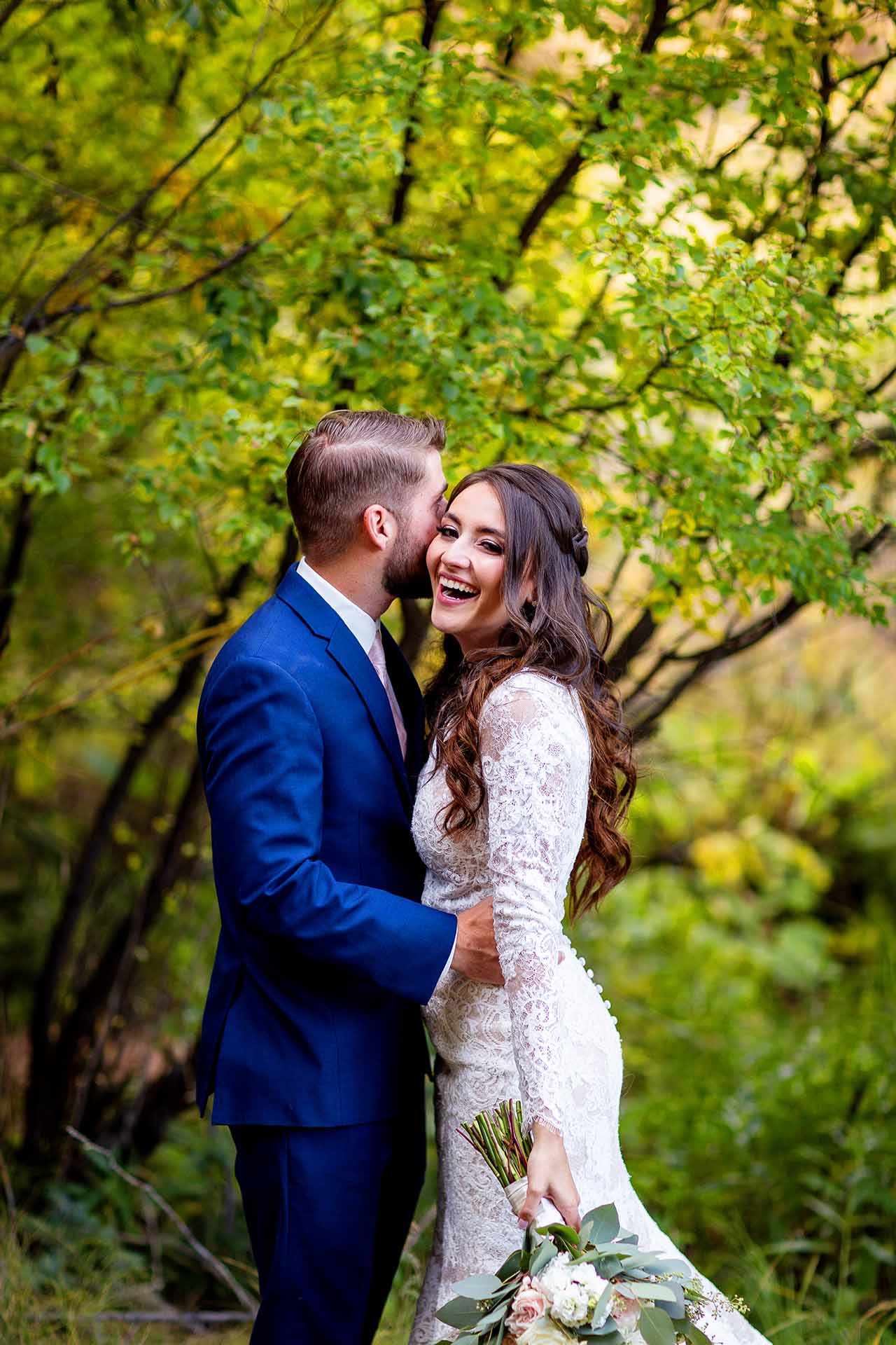 Victoria & Taylor, Colorado Bride & Groom, Candid, Couple, Photojournalistic, Woods